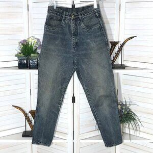 Vintage Y2K Cotton Jeans High Waist Wide Leg Acid Wash Blue 11